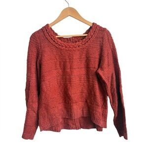 Anthropologie Moth Knit Button-Back Sweater LARGE